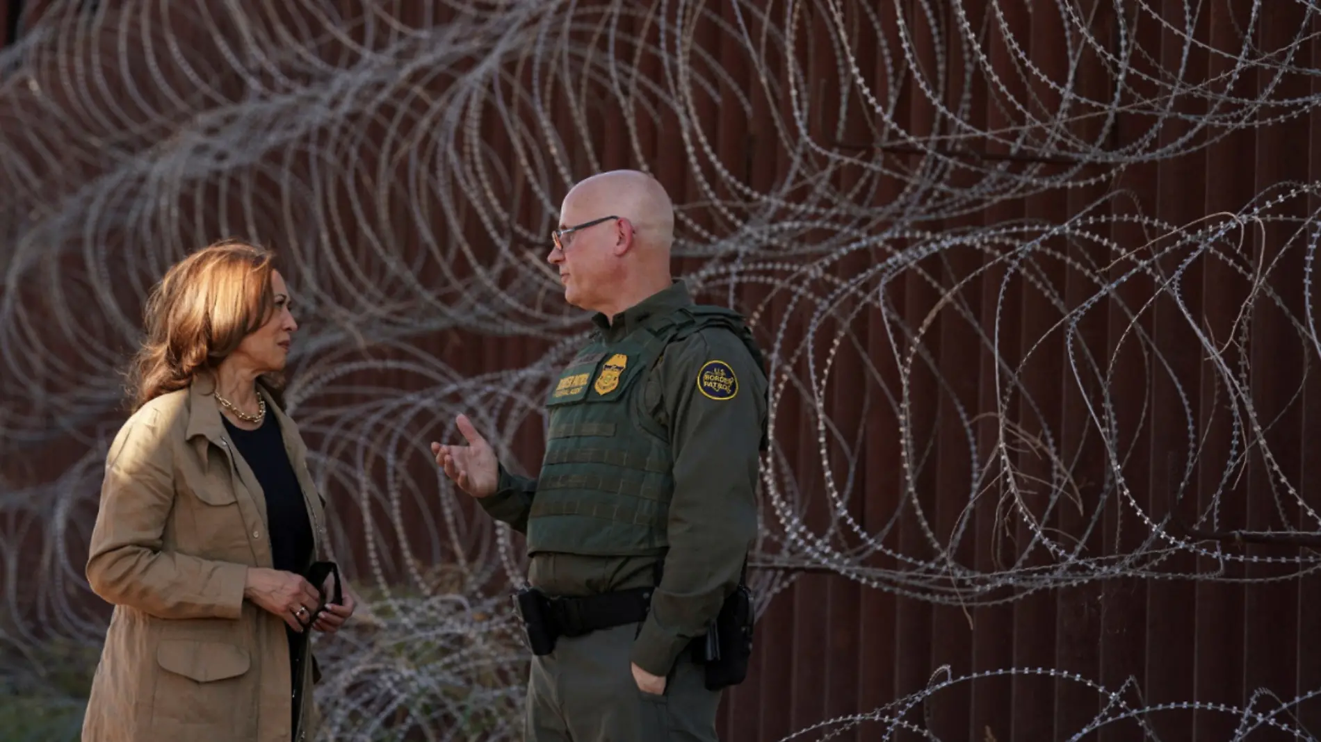 Kamala Harris en la frontera